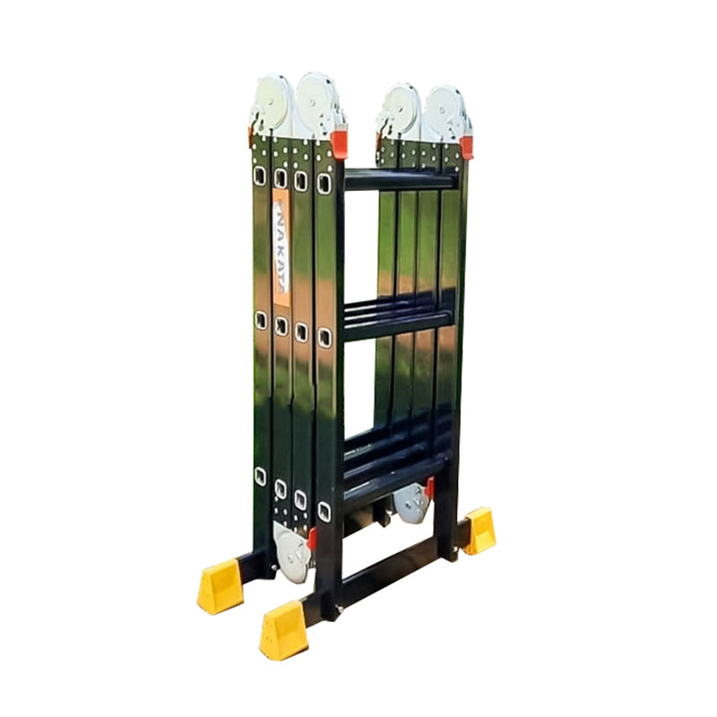Thang nhôm gấp 4 đoạn 3.7m Nakata VN-03B Đen BX